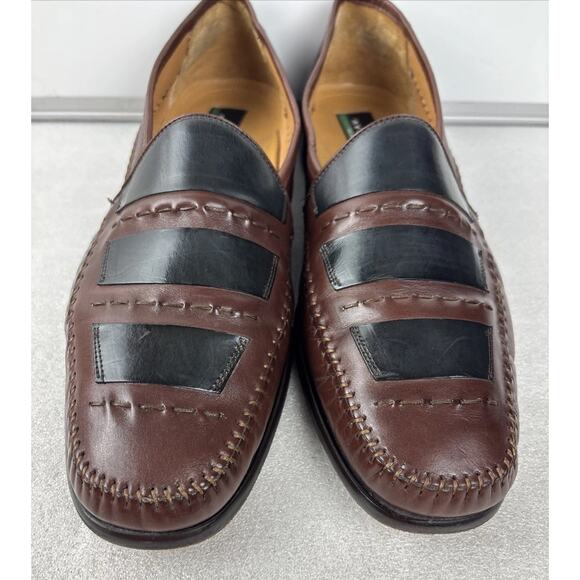 mens\'s Avventura Italy Brown /BLACK Leather/S Dress Shoes 13 M main image 12